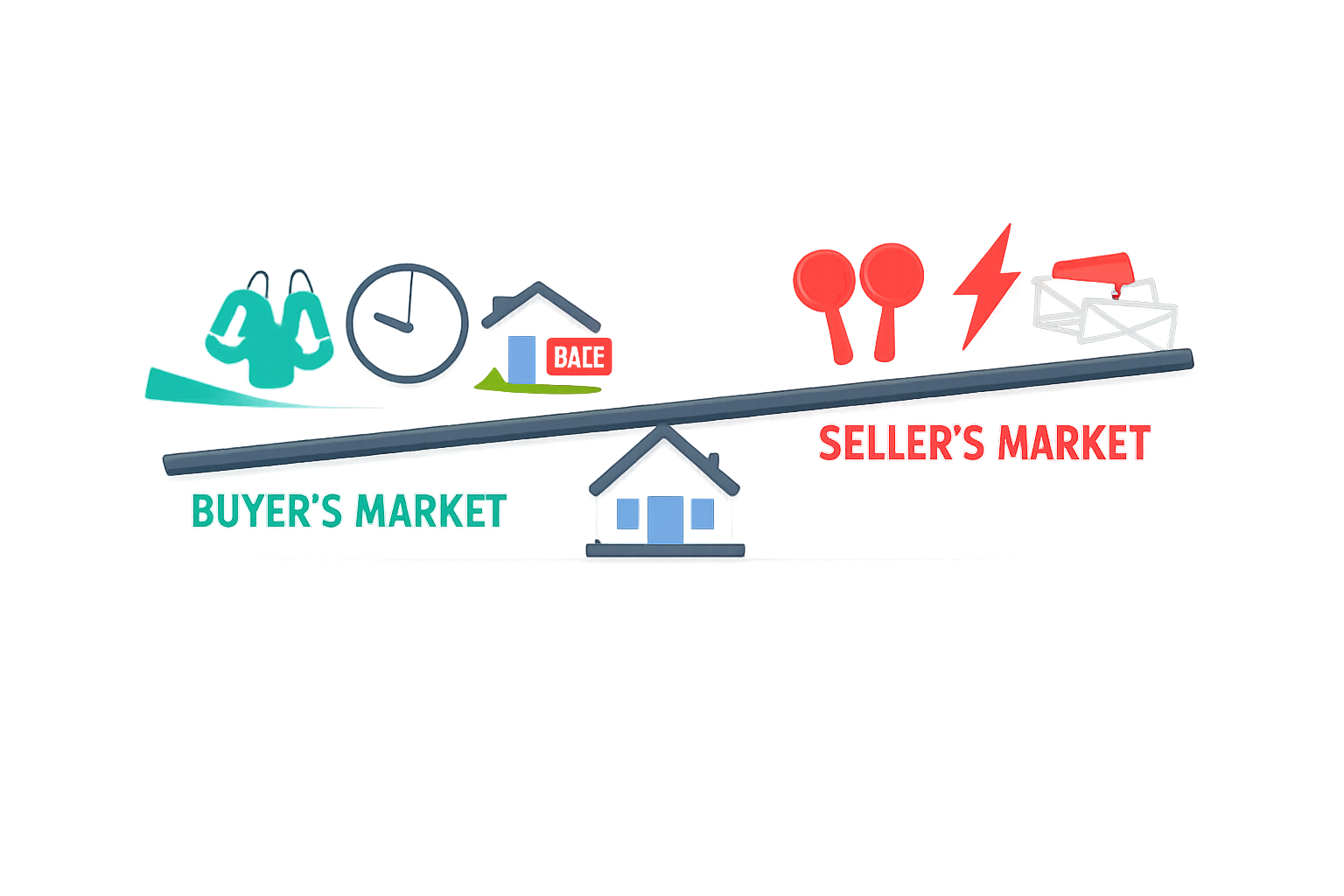 Real Estate Market Cycle Seesaw